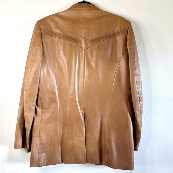 Pioneer Wear Vintage Leather Western Blazer Jacket Coat 42 - Picture 2 of 15
